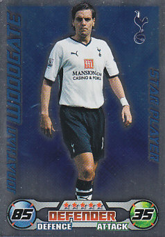Jonathan Woodgate Tottenham Hotspur 2008/09 Topps Match Attax Star Player #305